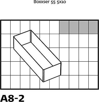Actual product image Raaco Compartment insert 55 4xA8-2 (4 pieces)