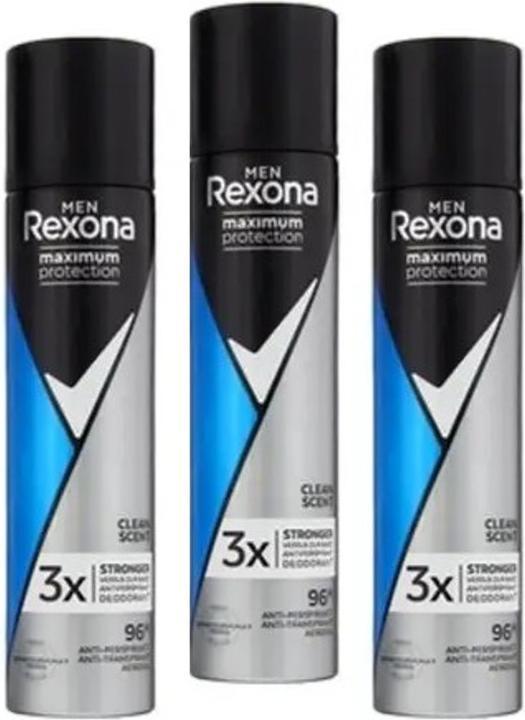 Produktbild Rexona Maximum Protection Deo Spray 3x100ml For Men Clean Scent (100 ml)