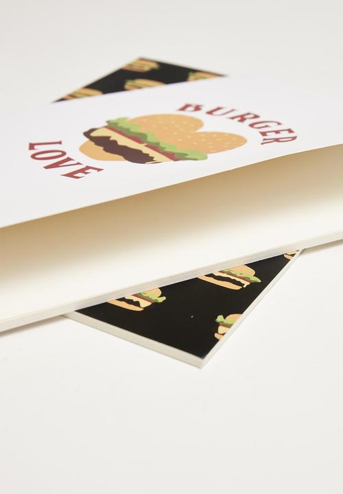 Produktbild Mister Tee Burger Love Exercise Book 2-Pack