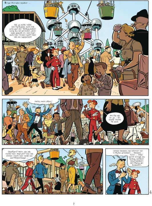 Productafbeelding Robbedoes en Kwabbernoot 55: Het geheugen van de toekomst (Benjamin, Guerrive, Sophie/Abitaan, Duits)