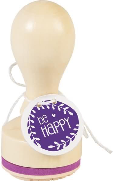 Produktbild Stewo Tampon à motif rond - Be Happy