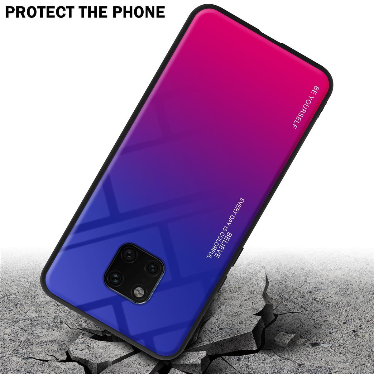 Thumbnail - Cadorabo TPU 2 Farben Glas Cover (Huawei Mate 20 Pro), Smartphone Hülle, Schwarz