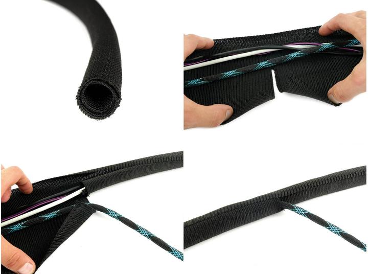 Produktbild Label-the-cable Kabelorganisator Weiss 1 Stück (LTC 5120) (Kabelschlauch, 200 cm)