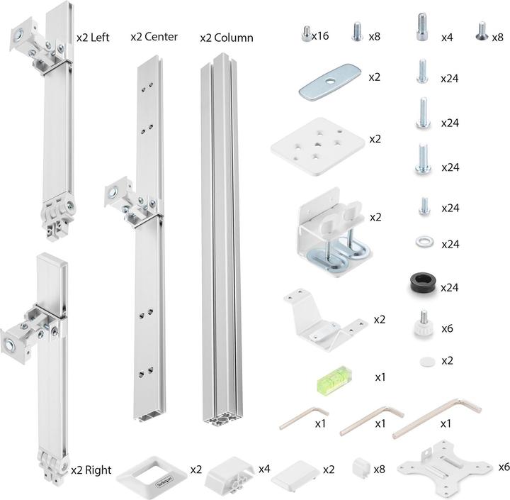 Actual product image StarTech Six-Monitor Mount (Table, 32.01")