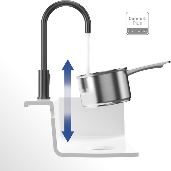 Actual product image Villeroy & Boch Umbrella kitchen tap, stainless steel