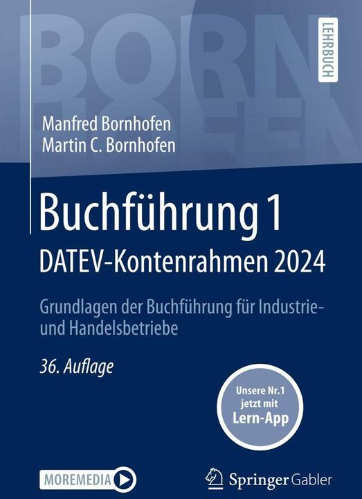 Immagine prodotto Buchführung 1 DATEV-Kontenrahmen 2024 (Tedesco, Manfred Bornhofen, Martin C. Bornhofen, 2024)