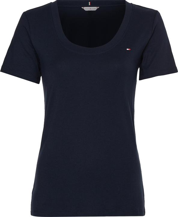 Immagine prodotto Tommy Hilfiger Donna Slim New Cosy C-nk Ss S/S Knitted Top, Desert Sky, S (S)