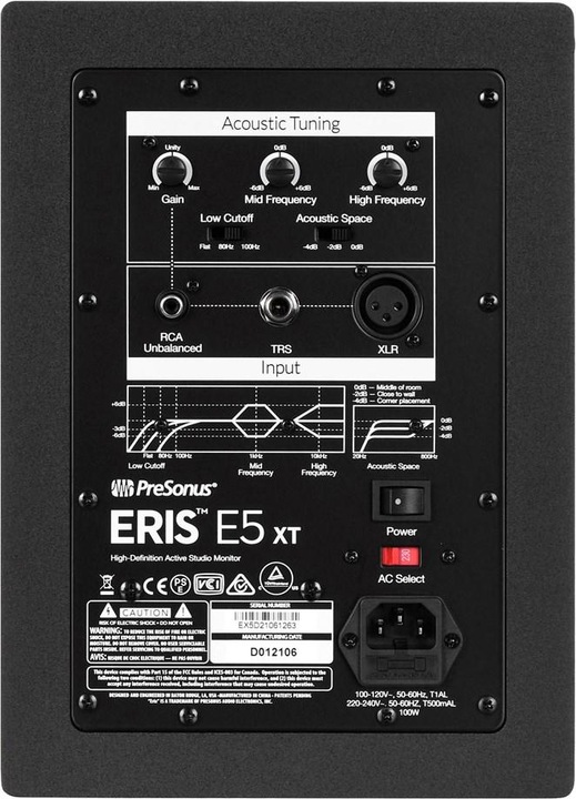 Produktbild PreSonus Eris E5 XT (Aktiv, 1 Stk., 1x 80 W)
