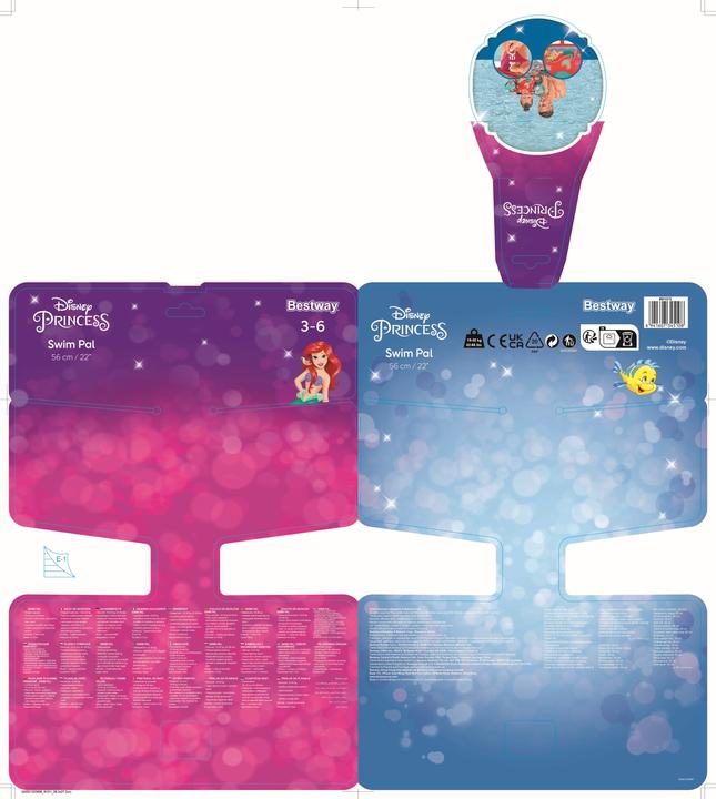 Productafbeelding Bestway Little Mermaid drijfhulpmiddel met textielhoes, 3-6 jaar (30-60 kg)