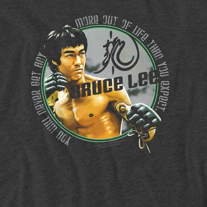 Produktbild Bruce Lee Expectations TShirt meliert (M)