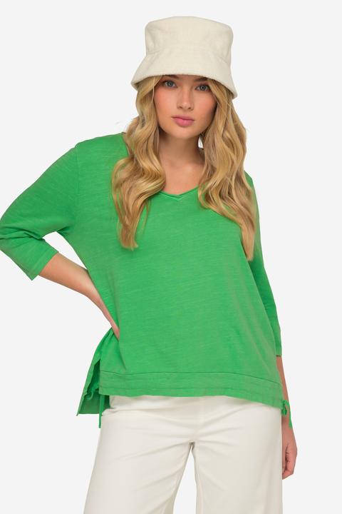 Immagine prodotto Laurasøn T-Shirt, V-Ausschnitt, Halbarm, Saum mit Raffung OEKO-TEX MIG (XL)