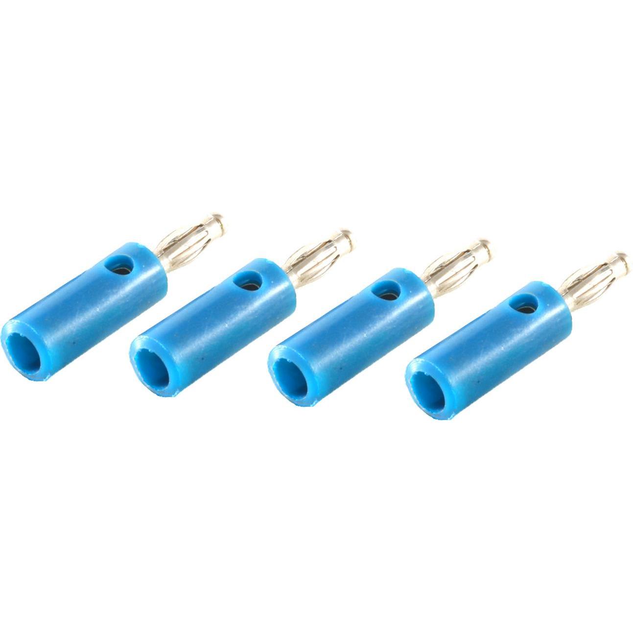 Shiverpeaks -BASIC-S--Bananenstecker, VE4, blau, Elektronikkabel + Stecker, Blau