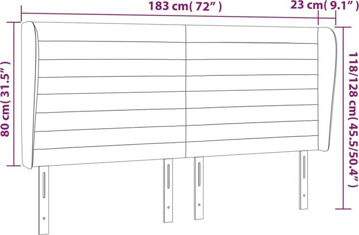 Image du produit vidaXL Eugene (183 x 23 x 88 cm)