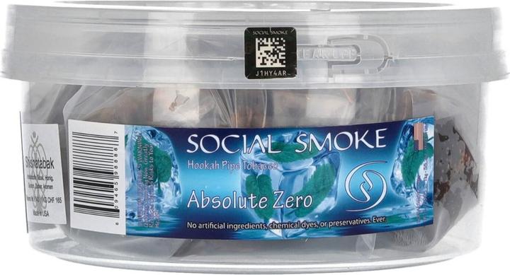 Image du produit Social Smoke Absolute Zero 1kg (Menthe)