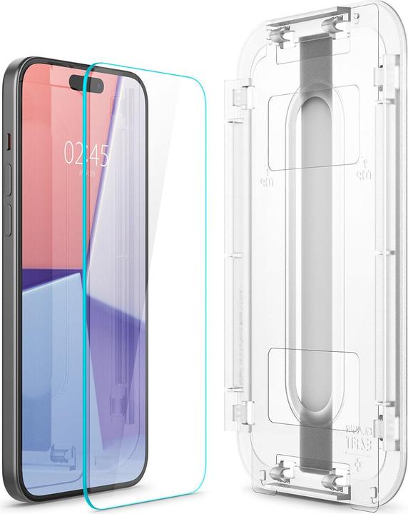 Actual product image Spigen Glas.TR EZ Fit (2 Piece, Apple iPhone 15)