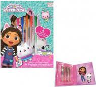 Actual product image Kids Euroswan Gabbys Dollhouse Notizbuch + 6 Gelschreiber Set (Lined, Soft cover)