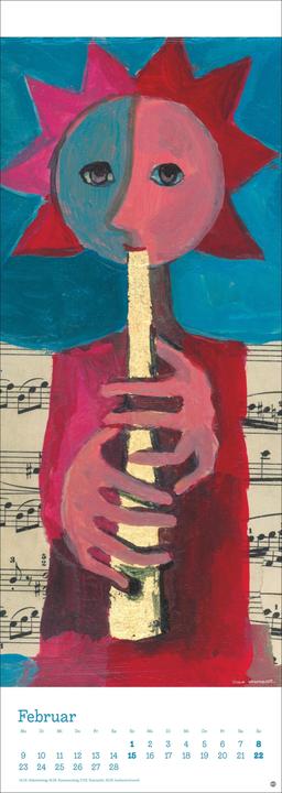 Image du produit Rosina Wachtmeister Vertical Kalender 2026 (24,5 x 69 cm, Couverture rigide, Allemand)