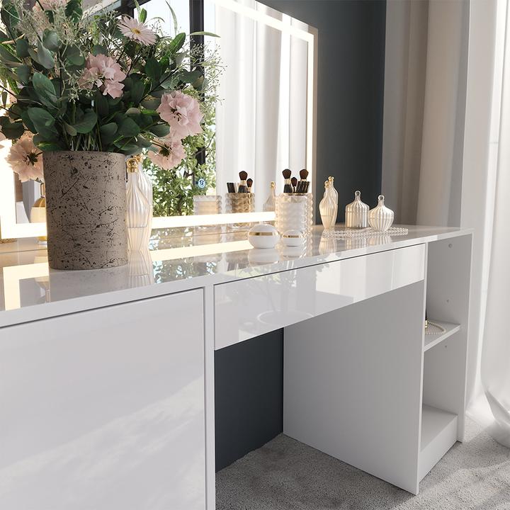 Produktbild Vicco Sherry mit LED-Spiegel (158.20 x 50.10 x 76 cm)