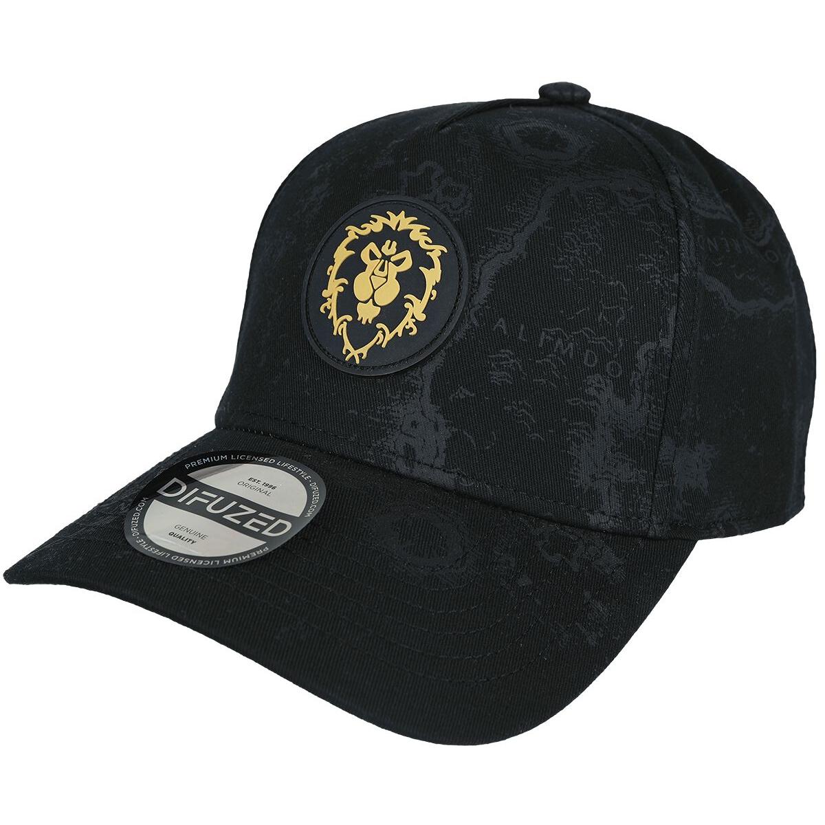 Difuzed, Uomini, Cappellino, World Of Warcraft - Testa di Leone - Cappellino regolabile da uomo, Nero, (Taglia unica)