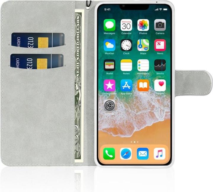 Actual product image Cover-Discount iPhone 14 - Glitter Leather Case blue (Apple iPhone 14)