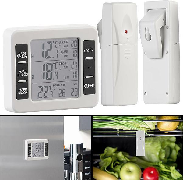 Produktbild Rosenstein & Söhne Digitales Funk-Kühl- & Gefrierschrank-Thermometer