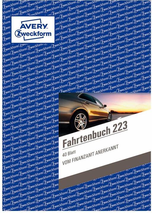 Produktbild Avery Fahrtenbuch (A5, Kariert, Weicher Einband)