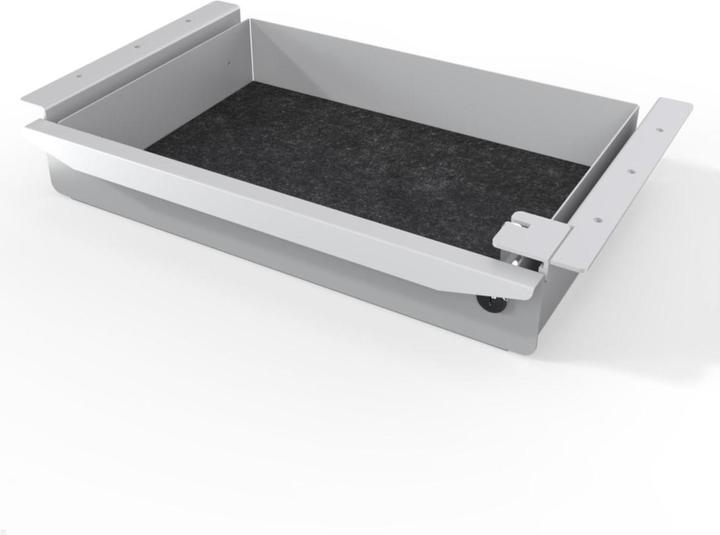 Actual product image TecLines TUS018S Pull-out undermount drawer, lockable, silver