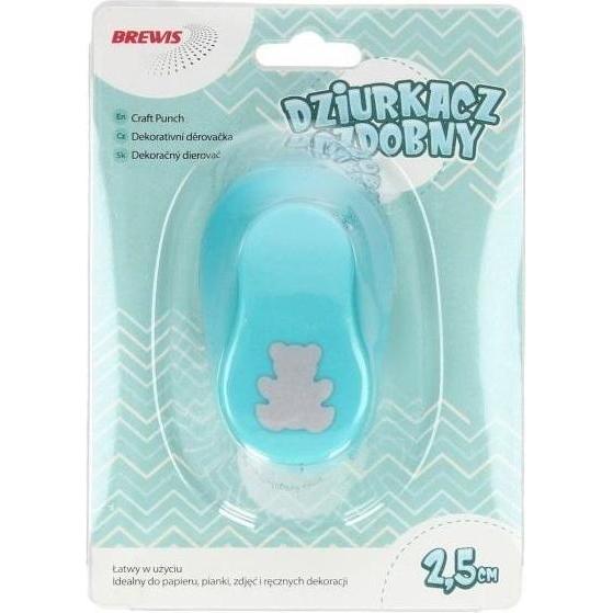 Brewis, Perforatore, Dekorativer Locher - Teddybär 2,5 cm MIX