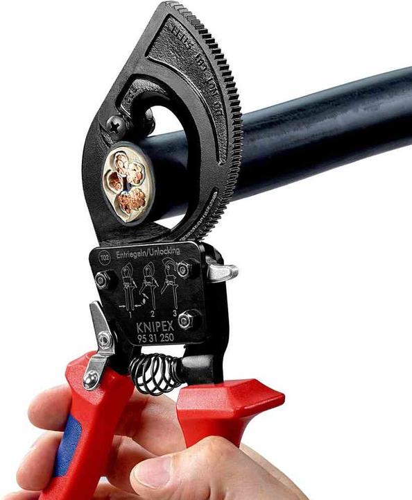 Productafbeelding Knipex Kabelschaar (ratelprincipe) 95 31 250 (250 mm)