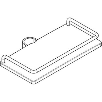 Kludi, Mensola doccia, Cockpit-Ablage f Cockpit Explorer 8005005-00 100x200mm