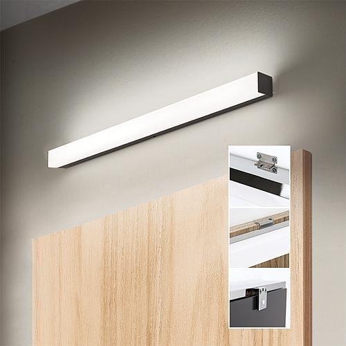 Produktbild Orion Spiegelleuchte LED 12w Cct L60 (Horizon Schwarz) (1100 lm)