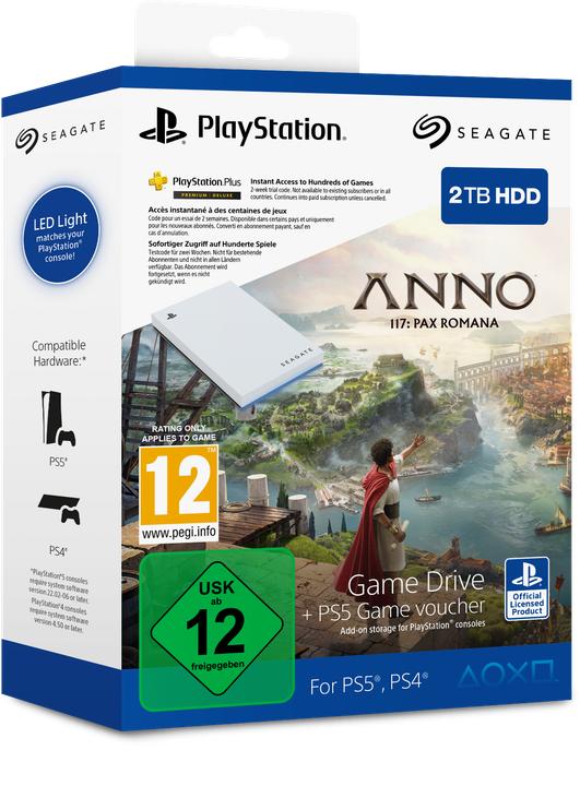 Immagine prodotto Seagate PlayStation Game Drive + Anno 117 (2 TB)
