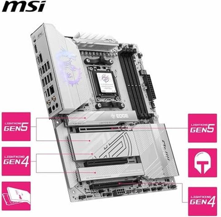 Image du produit MSI Carte mère MPG X870E Edge TI WiFi (AM5, AMD X870E, ATX)