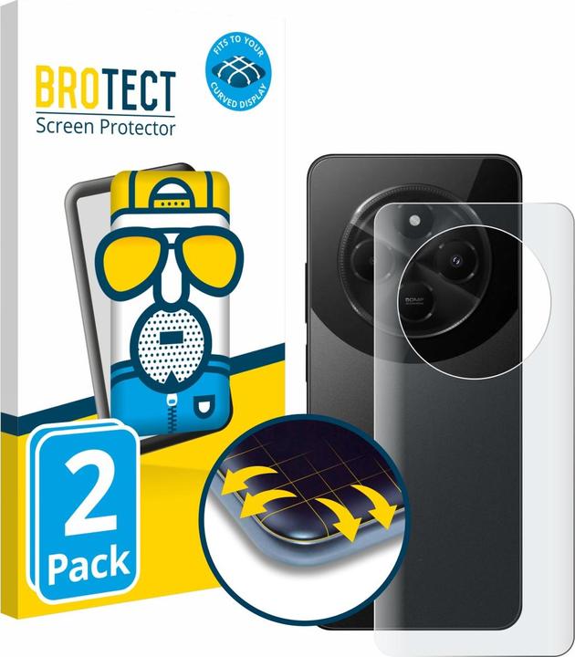 Produktbild BROTECT Fullscreen Schutzfolie Displayschutz Folie Matt Entspiegelungsfolie (2 Stück, Xiaomi Poco C75)