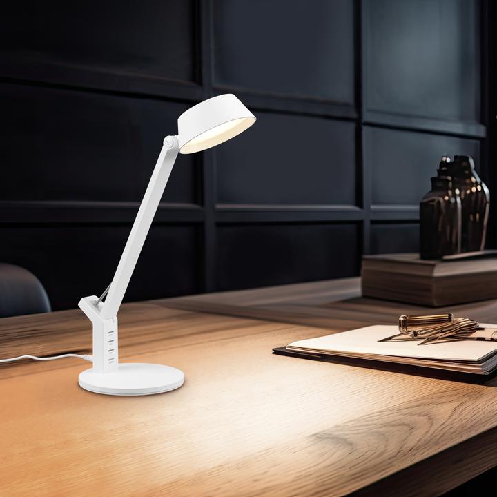 Produktbild Trio Leuchten LED Tischleuchte Ava 523090131, Kunststoff Weiss matt, inklusiv 5 Watt LED (600 lm)