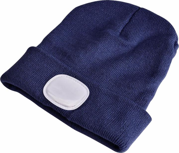 Produktbild Sixtol Cap mit Stirnlampe 180lm, wiederaufladbar, USB, Universalgrösse, Baumwolle/PE, blau (180 lm)