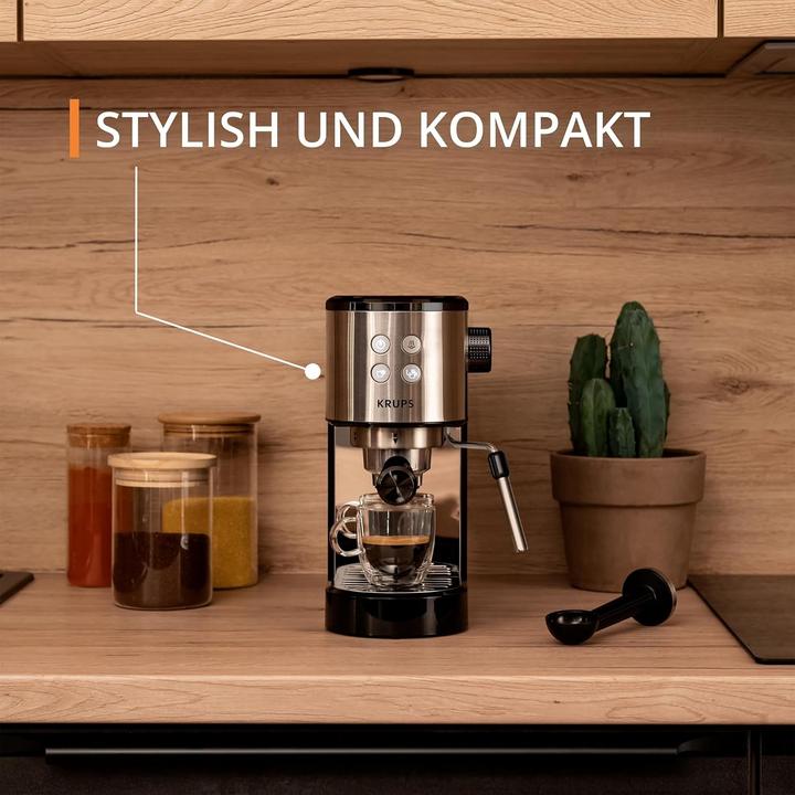 Produktbild Krups XP4418 Virtuoso Essential Espresso Siebträger, Kaffeemaschine