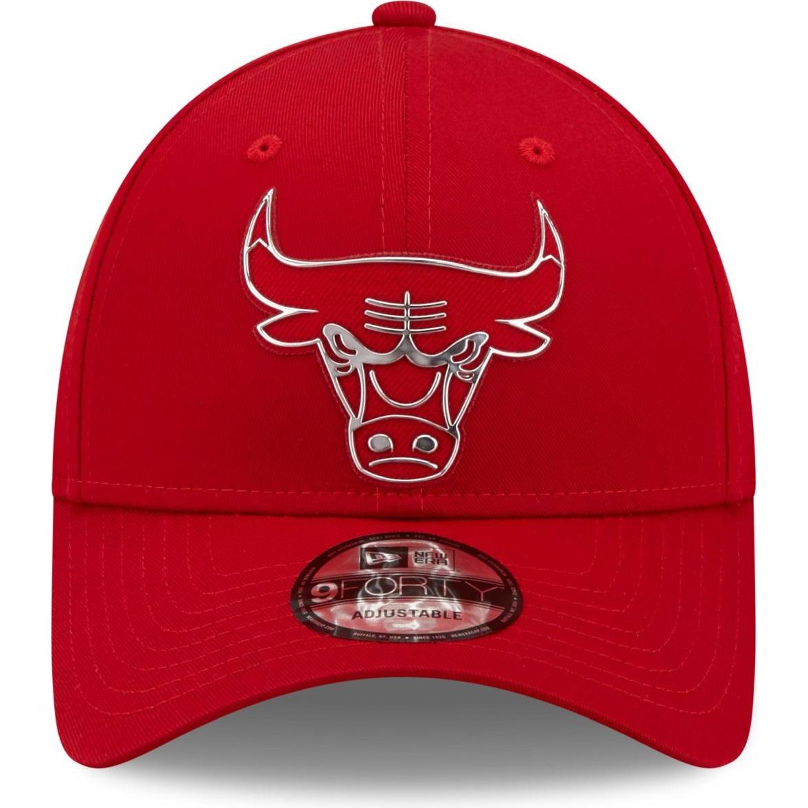 Thumbnail - New Era, Herren, Cap, 9Forty Foil Logo Chicago Bulls, Rot, (One Size)