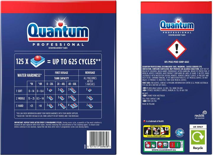 Immagine prodotto Finish Quantum Professional Spülmaschinentabs, 125 Tabs (Compresse)