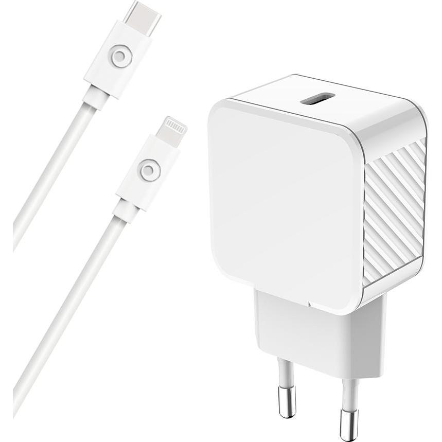 Bigben Cs30wcpdcblmficrw (30 W), USB Ladegerät, Weiss