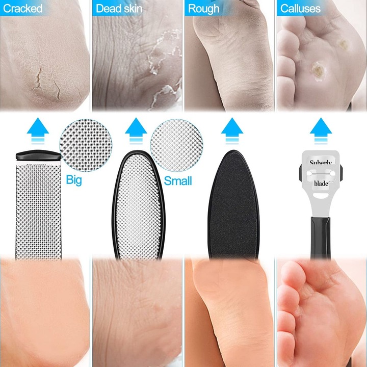 Actual product image König Design 10 in 1 pedicure foot file rasp callus remover callus rasp foot file