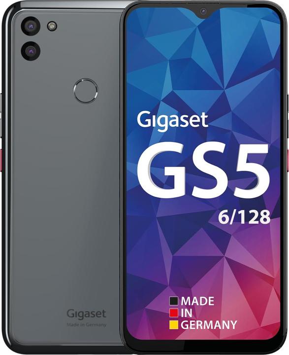 Produktbild Gigaset GS5 Pro (128 GB, Dark Titanium Gray, 6.30", Dual SIM, 4G)