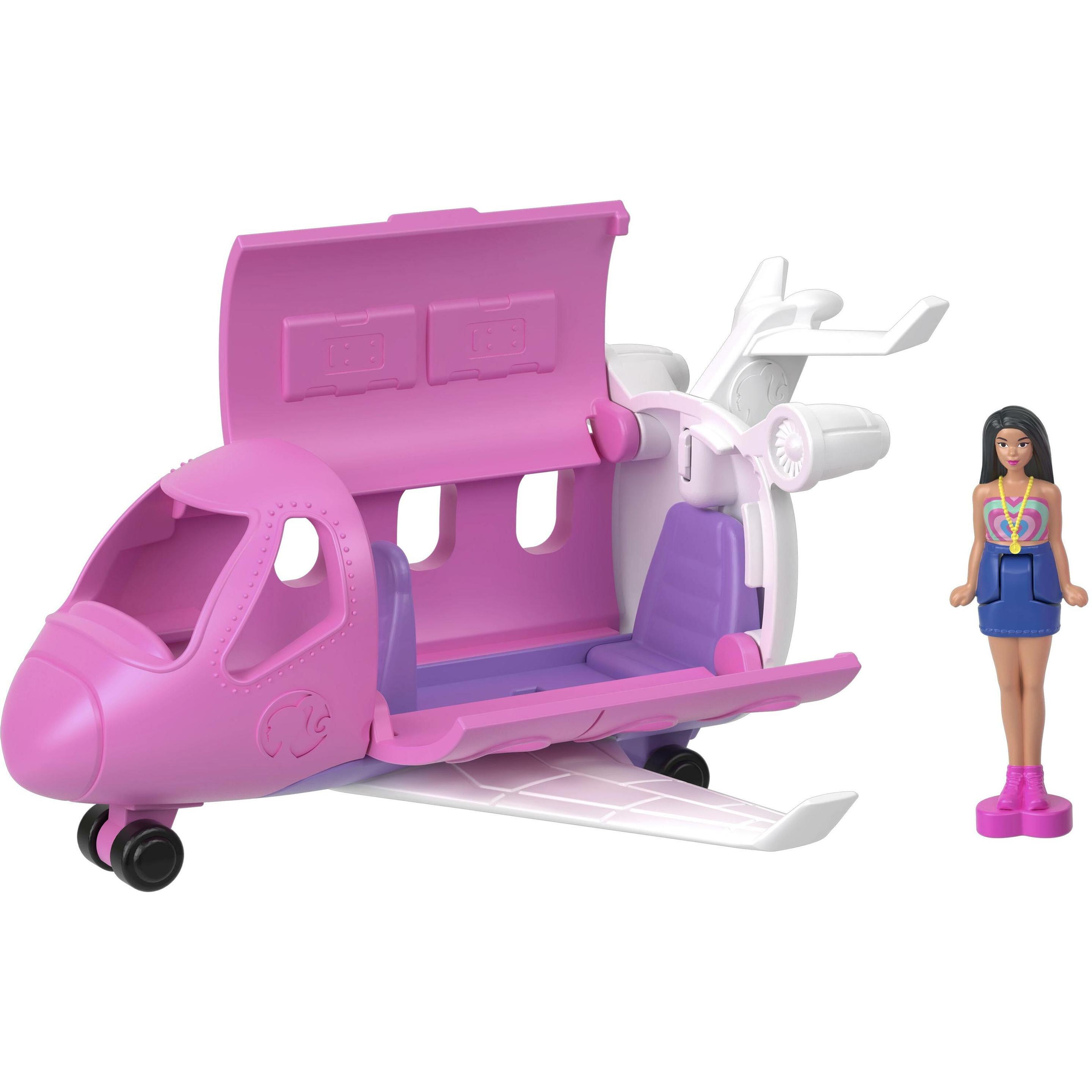 Barbie Mini BarbieLand Traumflugzeug mit Puppe (HYF40)