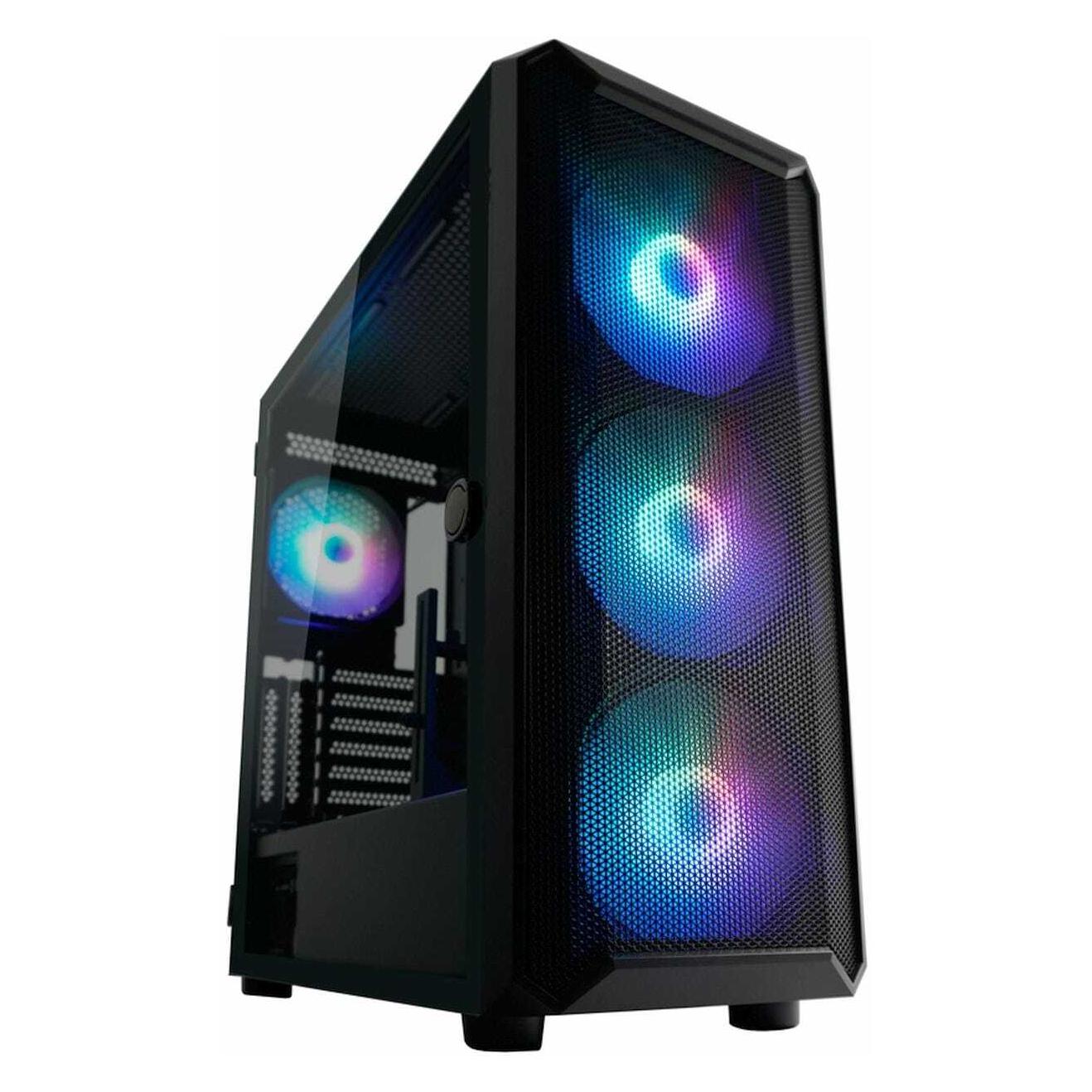 Powercolor 804B Obsession X RGB (ATX, mATX, Mini-ITX), PC Gehäuse, Schwarz