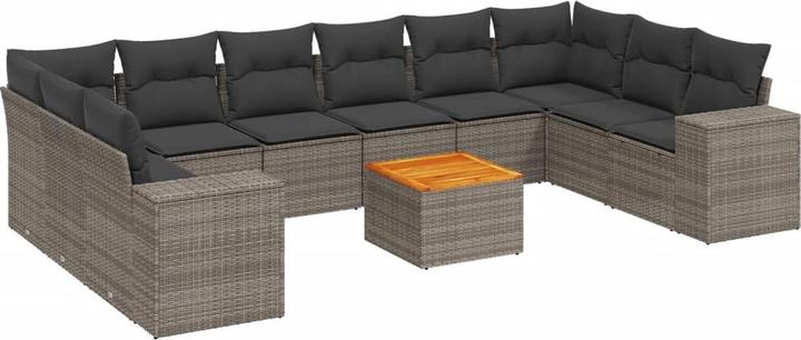 Immagine prodotto vidaXL Set di divani da giardino set da giardino gruppo di sedute da giardino 11 pezzi beige