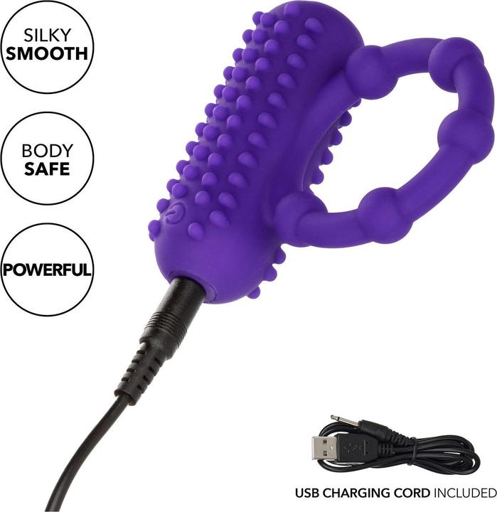 Productafbeelding CalExotics Silicone Oplaadbare 5-kraal Maximus® Ring (6.99 cm)