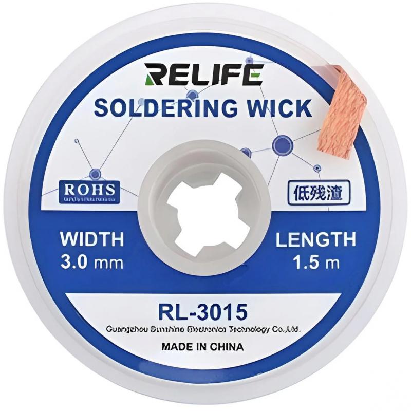 Relife Soldering Wick RL-3015, 3mm, 1.5m, Accessori per cellulare
