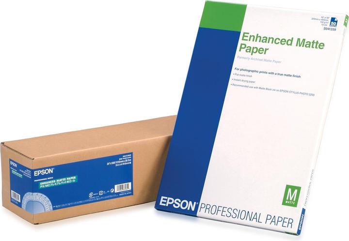 Epson S041595 Enhanced matte Papier inkjet 189g/m2 610mm x 30.5m 1 Rolle 1er-Pack (189 g/m², 3050 cm, 60.90 cm)