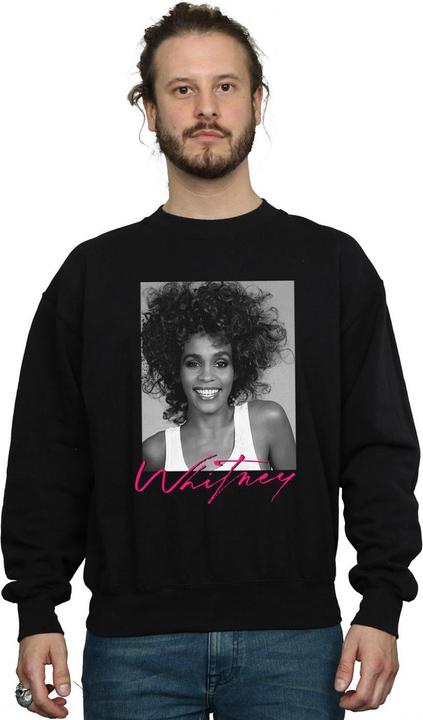 Actual product image Whitney Houston Mens Smile Photograph Sweatshirt (M)