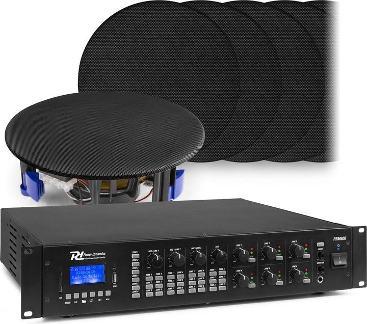 Immagine prodotto Power Dynamics Installazione di geluidi Bluetooth - 12 altoparlanti nani + altoparlante da 360W (Passivo)